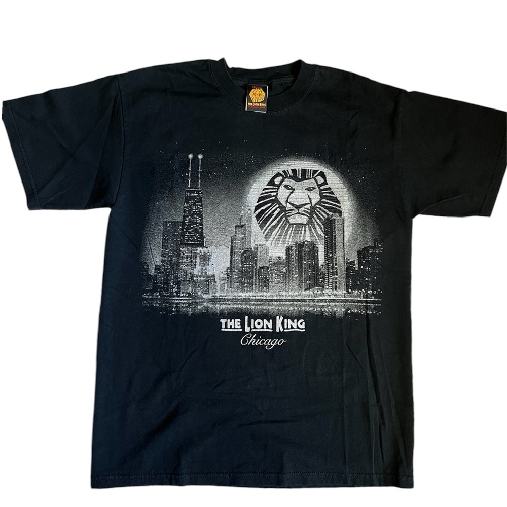 Vintage Disney Lion King Chicago Broadway Musical Souvenir Black T-shirt